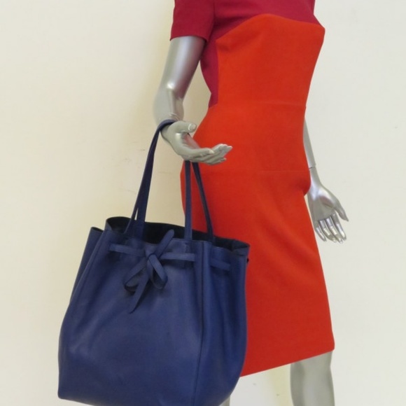 Celine Cabas Phantom Tote with Belt Cobalt Blue - Picture 4 of 8